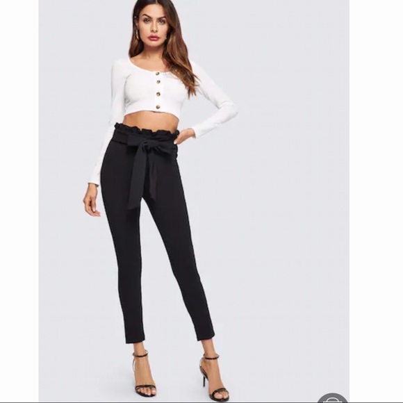 none Pants - NWOT Comfy, skinny pants with belt